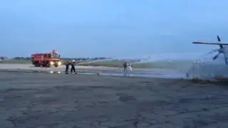 Firefighting with An24 at Tan Son Nhat Airport