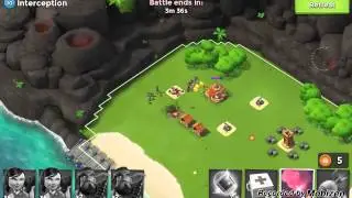 Boom Beach attacking mortar up & interception