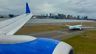 Amazing Boston landing - United Airlines - Boeing 737 MAX 9