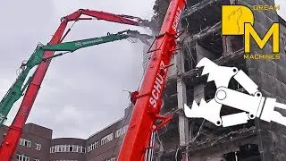 HITACHI ZAXIS 870 XXL + LIEBHERR R 954C LONGFRONT BAGGER ABBRUCH DEUTSCHLANDHAUS HAMBURG #2