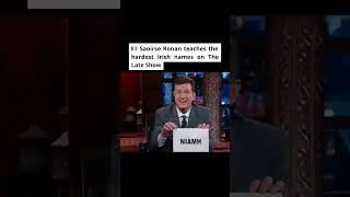 Saoirse Ronan teaches the hardest Irish names on The Late Show