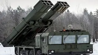 Terrifying Moment Massive Rocket Lauched of Uragan Versions MLRS