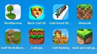 WorldSurvival, Block Craft 3D, Craft Sword 3D, Minecraft, Craft World Block, Craftopia, Craft Build
