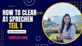 A1 Sprechen: Self Introduction/ sich vorstellen #deutschkurs #goethea1 #goetheb2 #deutsch #german 