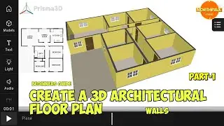 HOW TO  MAKE AN ARCHITECTURAL FLOOR PLAN IN PRISMA3D | PART 1 | WALLS