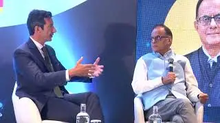 Prof. Ajay Kumar Sood, Principal Scientific Advisor to GoI fireside with Dickie McCallum, UKIBC CEO