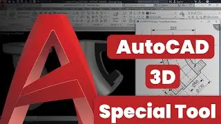 AutoCAD 3D Tutorial | 3DText and Special Tool - Complete Video [HINDI]