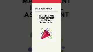 IB Business IA Overview #shorts