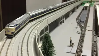 国鉄581系寝台特急列車「彗星」 走行動画 (乗泉寺吹奏楽団BGM付き)