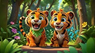 Two Tiny Tigers Tickle and Run + More Nursery Rhymes & Kids Songs