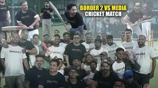 Border 2 Vs Media Cricket Match | Sunil Shetty, Varun Dhawan, Ahan Shetty, Bhushan Kumar