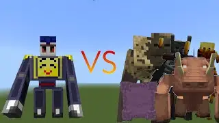 Nikkoriminator_V2 vs Mutant More Old Bosses - Minecraft Mob Battle