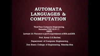 UNIT2 LECTURE 15 EQUIVALENCE OF NFA AND DFA
