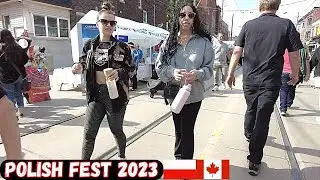 Roncesvalles Toronto Polish 🇵🇱 Festival Walk  2023 🇨🇦
