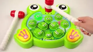 Whack A Frog Interactive Game, Hammering Pounding Toy Activity Game Music Toy,