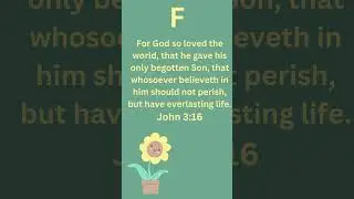 ABC BIBLE VERSES FOR KIDS - John 3:16