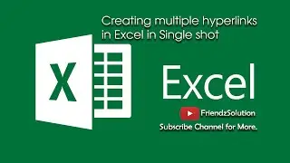 How To Create Multiple Hyperlinks In Excel At Once