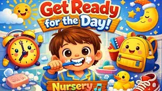 Good Morning Routine for Kids | Wake Up, Brush Teeth & Get Ready  Nursery Rhyme