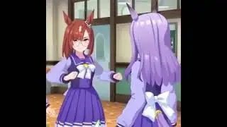 Ikuno Dictus going kyun kyun to Mejiro McQueen