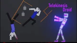 Crazy Telekinesis Droid In People Playground