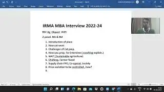 IRMA MBA interview ex  2022 24