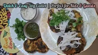 Tea Time Special ☕ Crispy Veg Cutlet #eveningsnack #easyrecipe #viral #food #foodie 