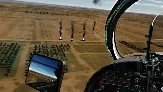 Mi-24P Hind 🚁 &Uacute;tok na kolonu │ DCS World