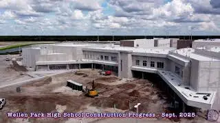 Wellen Park High School Build Progress | Late-Stage Construction