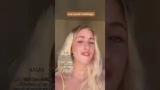 Nova Miller One Breath Challenge