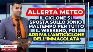 Allerta Meteo, il Ciclone infuria al Sud: maltempo per tutto il weekend, poi arriva l'Anticiclone