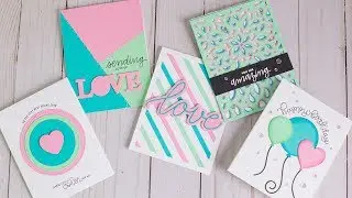5 Ways to Use Color Cardstock on Cards + GIVEAWAY