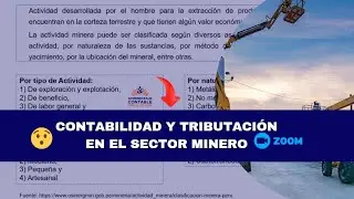 𝗖𝗢𝗡𝗧𝗔𝗕𝗜𝗟𝗜𝗗𝗔𝗗 𝗬 𝗧𝗥𝗜𝗕𝗨𝗧𝗔𝗖𝗜𝗢́𝗡 𝗘𝗡 𝗘𝗟 𝗦𝗘𝗖𝗧𝗢𝗥 𝗠𝗜𝗡𝗘𝗥𝗢
