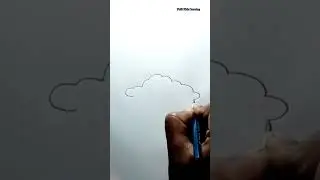 How To Draw Sun⛅Cloud #drawing #art #shorts @pmhkidsdrawing