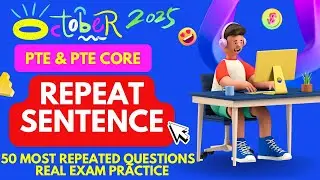 🔥 50 PTE Repeat Sentences Practice 2025 | Real Exam Questions | Daily Speaking Practice |