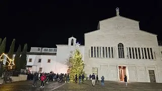 San Giovanni Rotondo. Santuario di Padre Pio. Inaugurazione Presepe e accensione albero di Natale