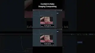 De-Aging using AI technology to improve wrinkles #comfyuivfx #nukecompositing
