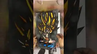 Goku spray paint #goku #dragonball #anime