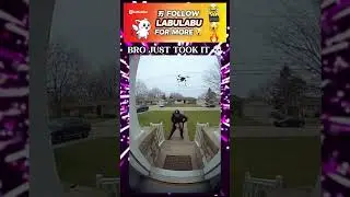 Amazon Drone Fails Delivery &mdash; Guy Runs Off with the Package 😂📦