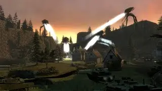 Tanks and APC's SNPC Battle Alien Tripods Big Battle Gmod