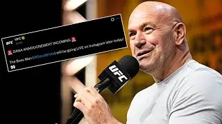 Dana White HUGE ANNOUNCEMENT Live Reaction! White House Card?! UFC Chill Stream
