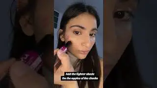 Easy blush gradient with Nyx duo blush sticks #makeup #nyxcosmetics #blushstick #blushgoals