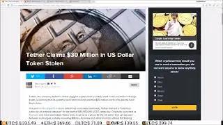 $30 Million Tether Hack Causes BTC Selloff