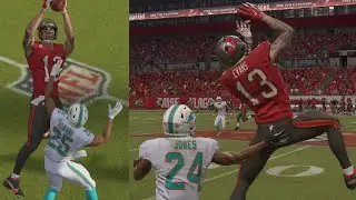 Xavien Howard & Byron Jones vs Mike Evans | Madden 21 H2H Online | 4K60FPS HDR