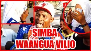 MASIKINI MASHABIKI WA SIMBA WAANGUA VILIO WASHINDWA KUJIZUIA KWA MKAPA