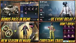 🔴 New Bonus Pass in BGMI | New Season Rewards | Bgmi Uc event Delayed ? | 4.2 Update Release date