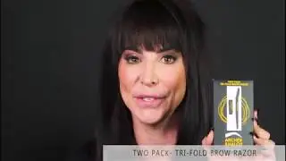 TWO PACK  TRI FOLD BROW RAZOR - TONYA CROOKS - ARCHES & HALOS