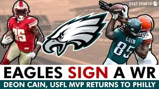 BREAKING: Philadelphia Eagles Sign WR Deon Cain, USFL Championship MVP Before Eagles Training Camp