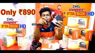 Zing Super FTA HD box Only 890 | 2 years Free HD Channels | zing fta HD  Box unboxing & review 2022