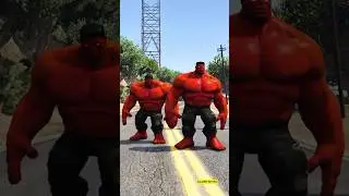 Daddu Hulk And Angry Hulk Fight Against Two Red Hulk  😱#shorts