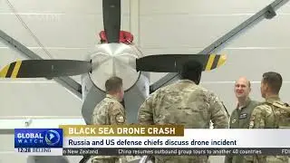 BLACK SEA DRONE CRASH: Russia and US defense chiefs discuss drone incident